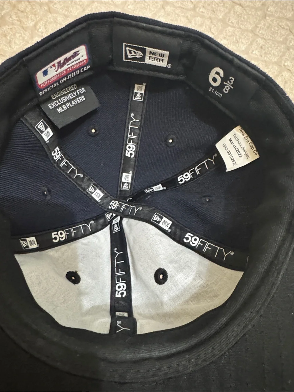 New Era Black Cap with White NY Embroidered Logo